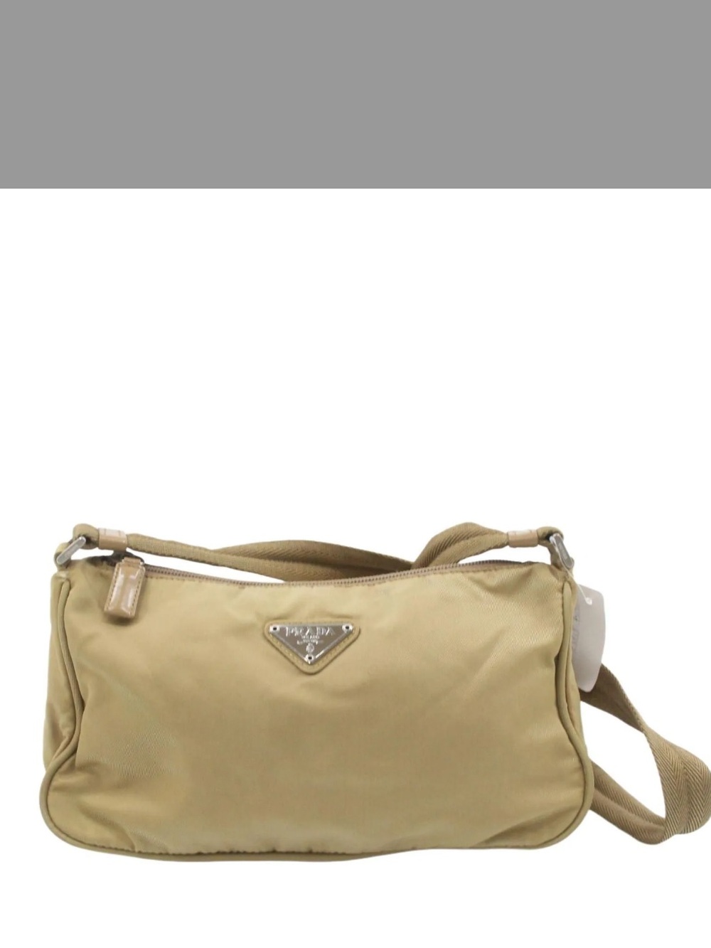 Prada Beige Nylon Crossbody Bag